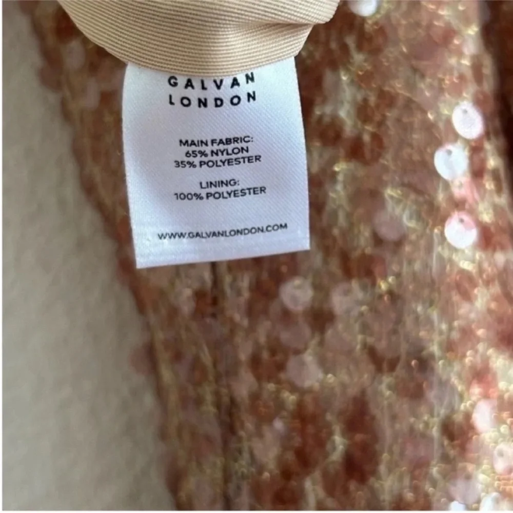 Galvan London Sequin Racerback Column Gown - Picture 7 of 12